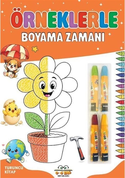Örneklerle Boyama Zamanı - Turuncu Kitap / Kolektif