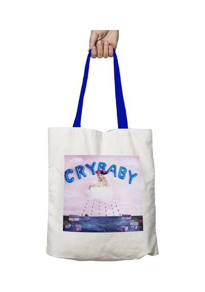 Art Hediye Mavi Kulplu Melanie Martinez Cry Gözyaşı Yıkanabilir Omuz Çanta Çok Renkli