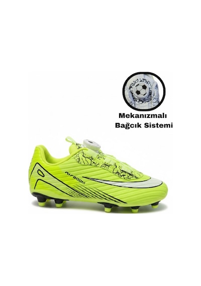 Airlaliga Erkek Çocuk Mekanızmalı Bağcık Özellikli Krampon L-620-kr Yeşil - Siyah