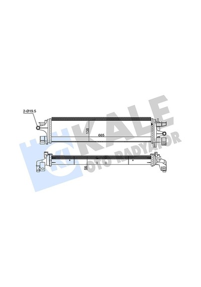 Kale 350805 Turbo Radyatörü Intercooler - Ford Focus 3 2014- 1.5 1862383 - F1f18d048ab