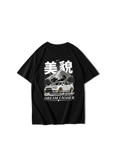 Brz Collectıon Brz Collection Unisex Oversize Dream Chaser T-shirt Siyah