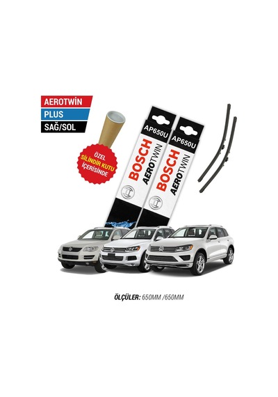 Bosch Aerotwin Plus VW Touareg Silecek Takımı (2008-2016)
