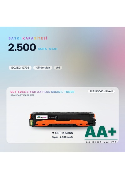 Samsung Clt-k504s Siyah Uyumlu Toner Aa Plus / Clp-415 / Clx-4195 / Xpress C1810 / C1860