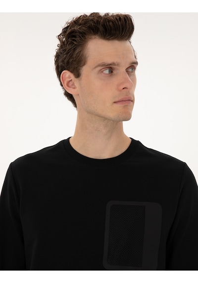 Pierre Cardin Erkek Siyah Sweatshirt 50317658-vr046 Siyah