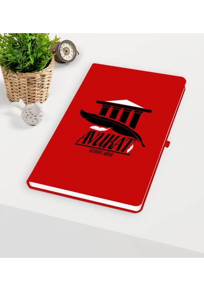 Kişiye Özel Avukat Temalı Kırmızı Defter - 3