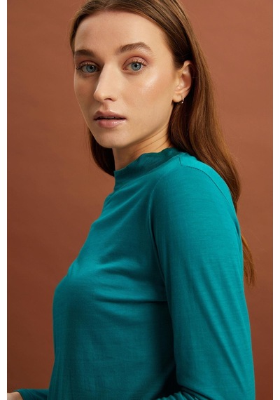 Alexandergardı Uzun Kollu Dik Yaka T-shirt B22-378a 001