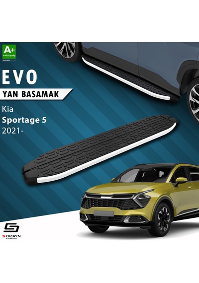 S-dizayn Kia Sportage 5 Evo Aluminyum Yan Basamak 173 Cm 2021 Üzeri