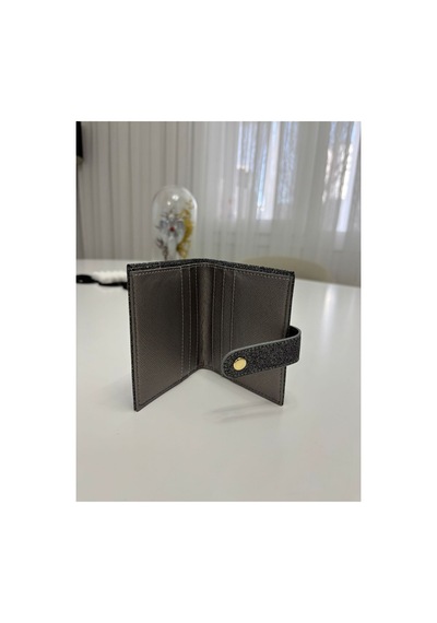 Store Kadın Mini Simli Cüzdan Gri