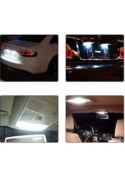 2 Adet 36mm Sofit Led Aydınlatma Tavan Plaka Oto İç Aydınlatma Sü