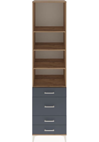 Hyperion Dolap 4 Raflı 4 Çekmeceli 60x44x243 Çam-antrasit Çam Hyperion Dolap 4 Raflı 4 Çekmeceli 60x44x243 Çam-antrasit Çam