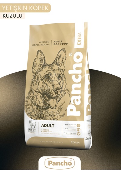 Pancho Ekstra Kuzulu Yetişkin Köpek Maması 15 KG