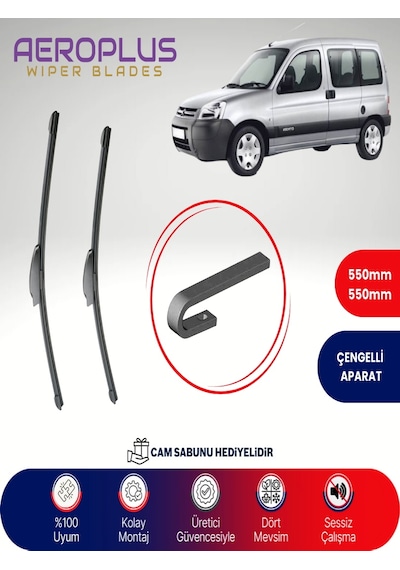 Aeroplus Citroen Berlingo Muz Silecek Takımı 2002-2007