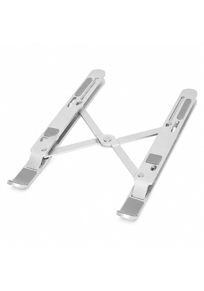 Alüminyum Katlanabilir Laptop Standı Ayarlanabilir Dizüstü Bilgisayar Yükseltici Ergonomik Notebook Standı Kaymaz Taşınabilir