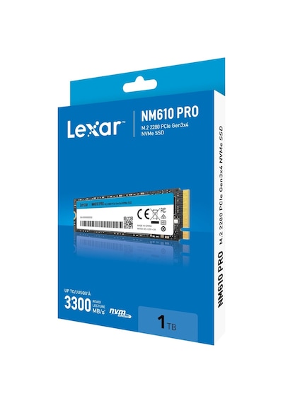 Lexar NM610PRO M.2 1 TB PCI Express 3.0 NVMe (LNM610P001T-RNNNG) SSD
