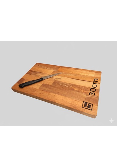 Limon Dekor Xxl Profesyonel Kesme Tahtası / Masif Kayın Ağacı / 56x30 Cm/ Çift Taraflı Doğrama, Et Steak Ve Sun Diğer