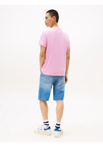 Tommy Hilfiger Tjm Slım Stack Logo, U06 Pembe Erkek T-shirt