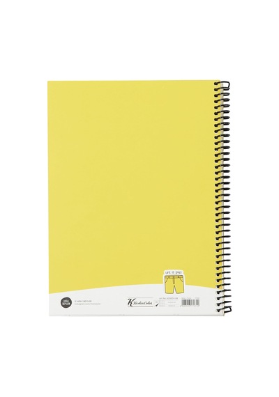 80 Yaprak Kareli Hafif Kağıt Stickerli Defter, Şort, 18.5x25cm Çok Renkli