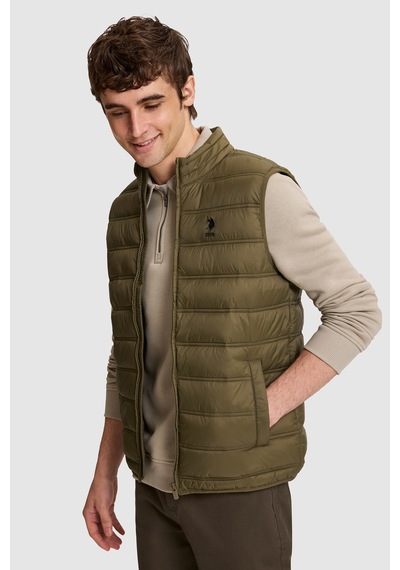 U.S. Polo Assn. Erkek Koyu Haki Yelek 50328196-vr111
