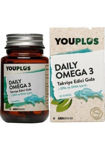 Youplus Daily Omega 3 30 Kapsül Takviye Edici Gıda - 3 Adet