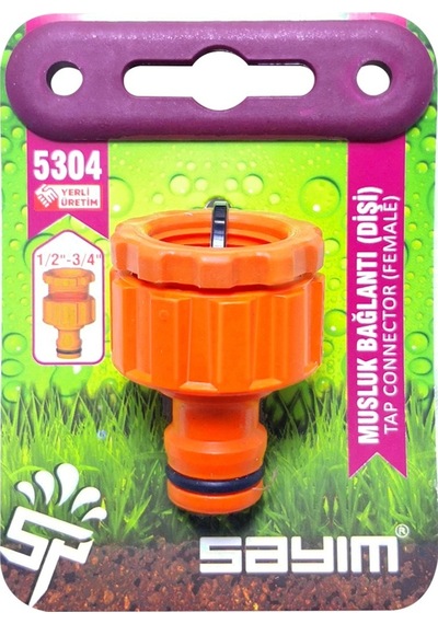 Hortum Jak Rekoru Otomatik Musluk Bağlantısı Dişi 1/2" - 3/4''