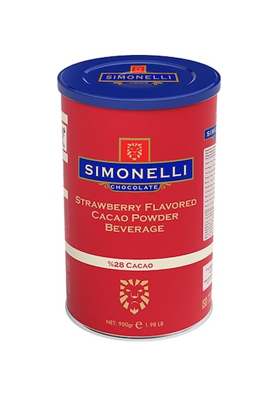 Simonelli Çilek Aromalı Sıcak Çikolata İçecek Tozu 900 G