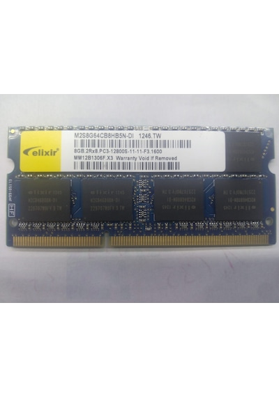 Elixir M2S8G64CB8HB5N-DI 8 GB DDR3 1600 MHz CL11 Notebook Ram