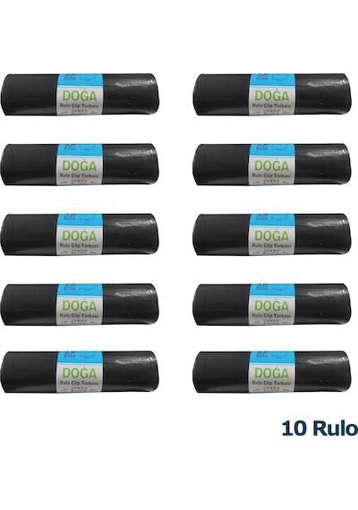 Ecoplast Battal Boy Çöp Torbası Poşeti - 400 Gr. - 90 Litre - 80 x 110 Cm / 10 Adetlik 10 Rulo