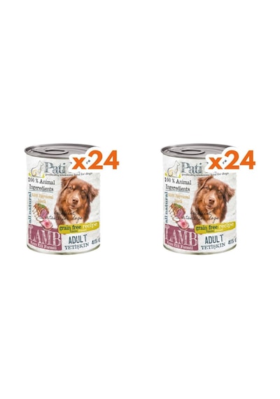 Patilife Yüksek Proteinli Kuzu Etli Konserve Mama 2 x 24'lü