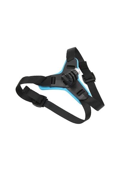 Techmaster Gopro Aksiyon Kamera Kask Alt Çene Bağlantı Aparatı Mavi Mavi - Siyah