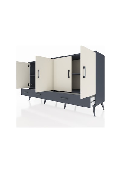 Kronos Konsol 6 Raflı 3 Çekmeceli 4 Kapaklı 176x59x99 Antrasit-ay Antrasit-aytaşı/antrasit Kronos Konsol 6 Raflı 3 Çekmeceli 4 Kapaklı 176x59x99 Antrasit-ay Antrasit-aytaşı/antrasit