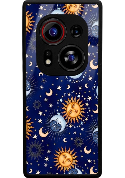 Tecno Phantom X2 Pro Uyumlu Night Tasarımlı Glossy Telefon Kılıfı Çok Renkli