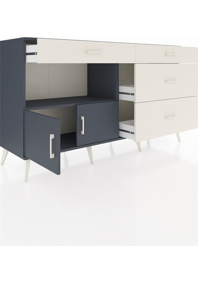 Hyperion Konsol Tek Raflı 4 Çekmeceli 2 Kapaklı 176x44x99 Antrasi Antrasit-antrasit/aytaşı Hyperion Konsol Tek Raflı 4 Çekmeceli 2 Kapaklı 176x44x99 Antrasi Antrasit-antrasit/aytaşı