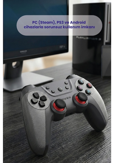 Xo Gp3 Turbo Özellikli Kablosuz Gamepad - Pc Ps3 Android Uyumlu Seri Atış Modu