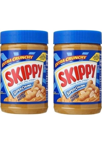 Parçacıklı Yer Fıstığı Ezmesi, Extra Crunchy Peanut Butter 454g X2, 2 Adet Fıstık Ezmesi