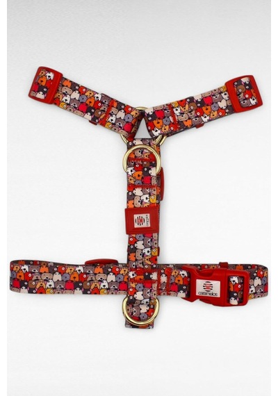H Tipi Köpek Göğüs Tasması Orta Ve Büyük Irk, Özel Seri, 2,5 Cm, Köpek Göğüs Tasma Desen 3-l