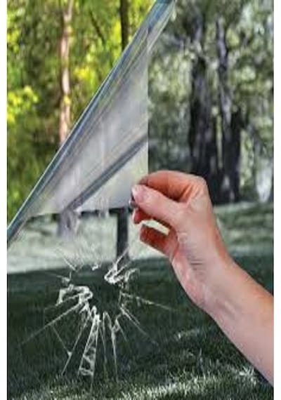Şeffaf Güvenlik Cam Filmi Amerikan Çizilmez 50 Cm X 4 Metre
