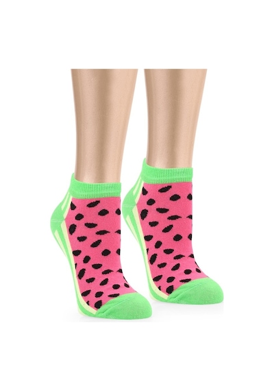 Ozzy Socks 5 Çift Eğlenceli Desenler Kadın Patik Çorap Ozzyp006-36 - 40 Çok Renkli