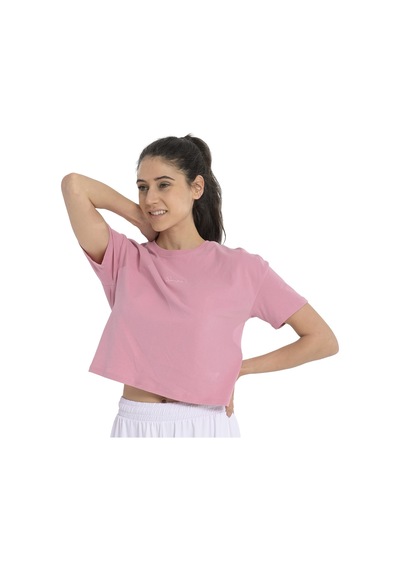 Sportive Ube Kadın Pembe Günlük Stil T-shirt 25yk015-pmbe Pembe