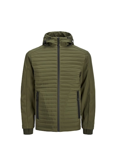 Jack & Jones Jack&Jones Kapüşonlu Yeşil Erkek Mont 12215938 Yeşil