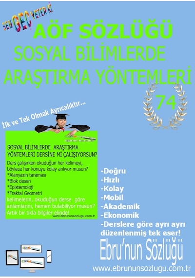 AÖF İİBF Ebrunun Sözlüğü Sosyal Bilimlerde Araştırma Yöntem - E Söz