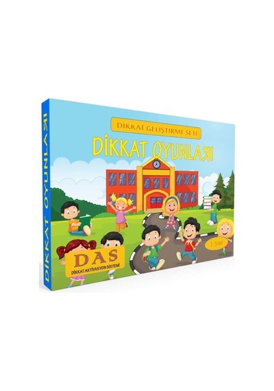 Dikkat Oyunları 1. Sınıf - Dikkat Geliştirme Seti - Çetin Özbey - Yuka Kids