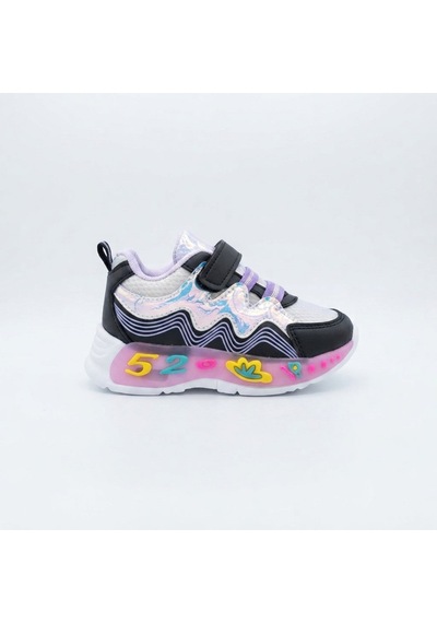 Hayo Kız Bebek Işıklı Rahat Konforlu Hafif Sneaker Spor Ayakkabı Siyah