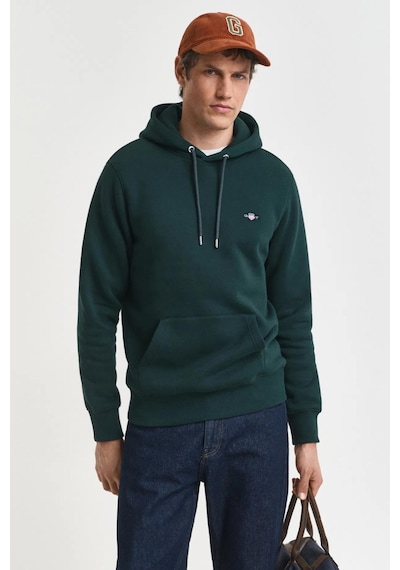 Gant Erkek Yeşil Regular Fit Kapüşonlu Sweatshirt-11125 Yeşil
