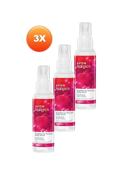 Avon Senses Raspberry Delight Vücut Spreyi 3 x 100 ML Avon Senses Raspberry Delight Vücut Spreyi 3 x 100 ML