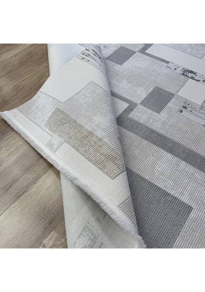 Hoom Rugs Grandy 4694 Antrasit Modern Halı Krem Antrasit