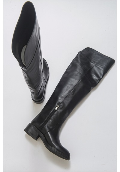 Luvishoes Luvi Shoes Petya Siyah Kadın Çizme Siyah