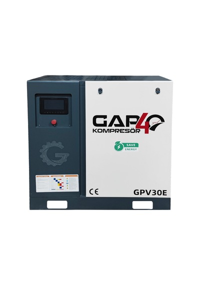 İnventörlü Vidalı Hava Kompresörü 30 Hp Tek Makine