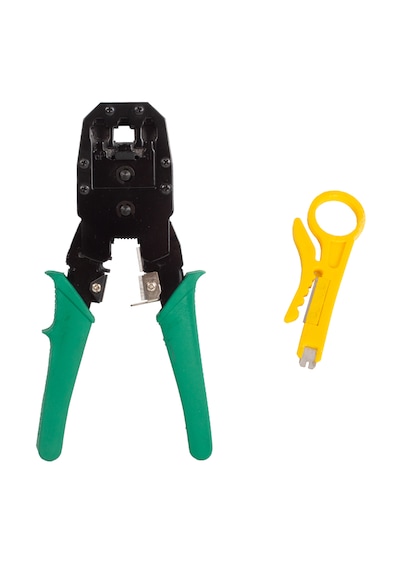 Rj11-rj9-rj45 3'lü Sıkma Pensesi, Rj45 100 Adet Konnektör Soket Set