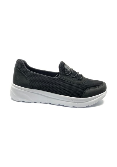 Black Sea 626 Unisex Spor Babet Ayakkabı SİYAH-BEYAZ