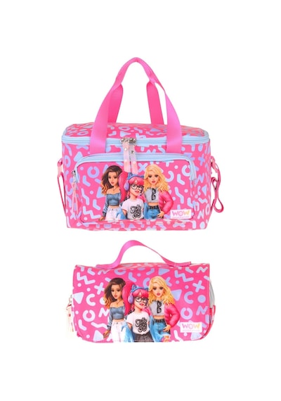Wow Generation Kız Çocuk Girl Friends Kırmızı Thermo Beslenme Çantası Ve Kalemlik Seti - Setwg-w6060